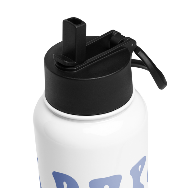 Papa - Stainless steel water bottle with a straw lid